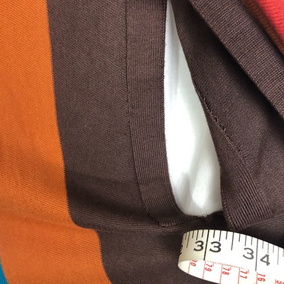 Venus Gray Long Open Front Duster Small Striped O/S - Picture 13 of 16